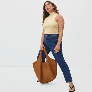 Everlane the Ribbed Mockneck Tank in Salsa size Small